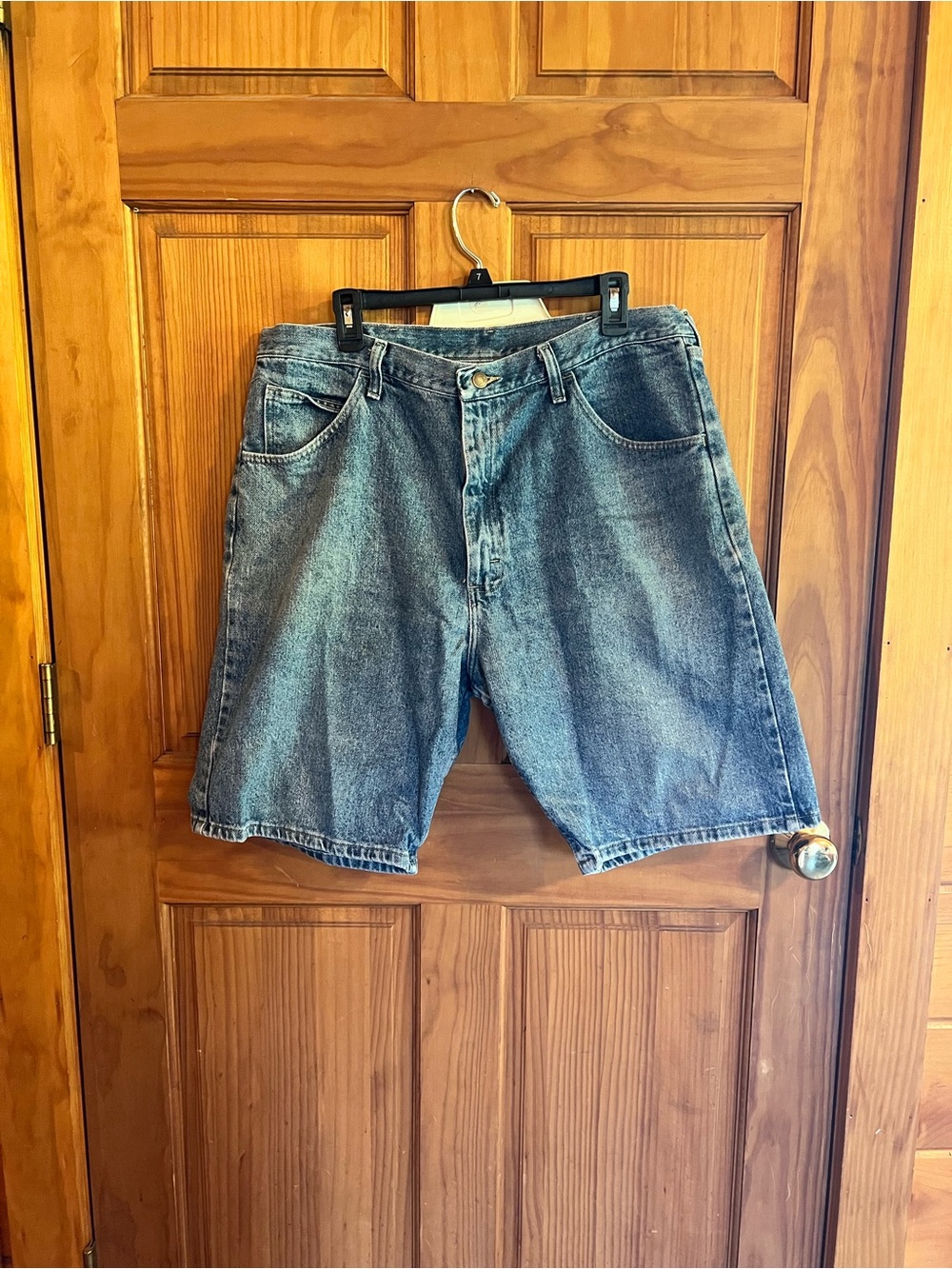 Wrangler Men's Denim Shorts - Washed Blue